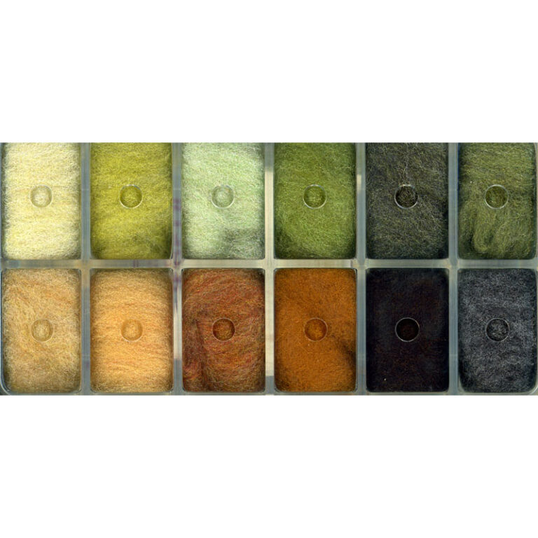 Antron – 12 Color Dubbing Dispenser – Tight Line