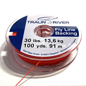 Traun River Fly Line Backing Orange 30 LB – Tight Line